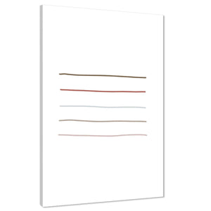Abstract Multi Coloured Lines Abstract Canvas Art Prints