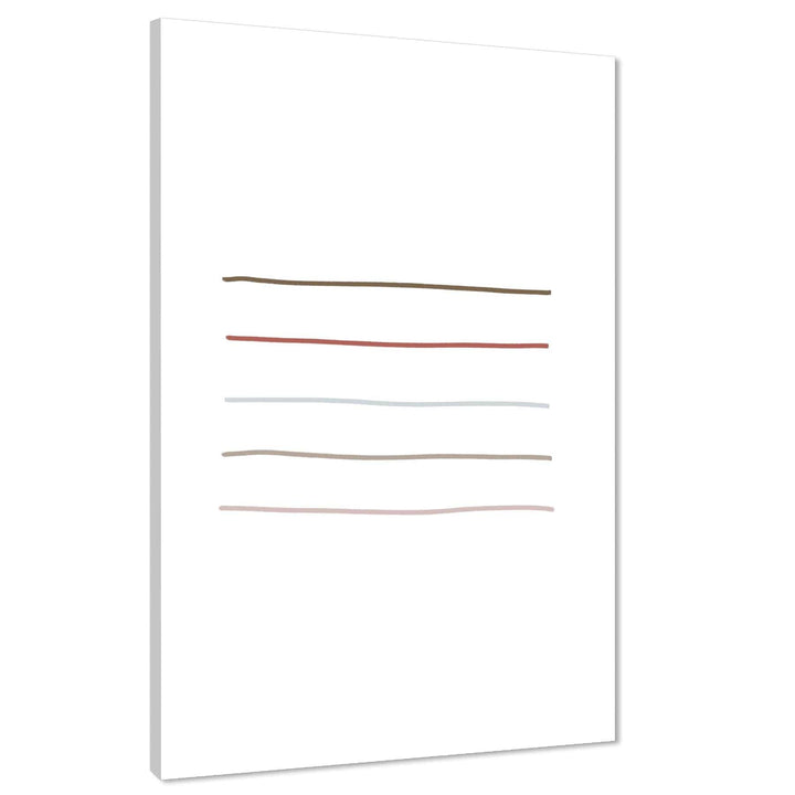 Abstract Multi Coloured Lines Abstract Canvas Art Prints - 1RP1028M