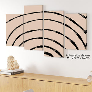 Abstract Black Natural Line Drawing Canvas Art Pictures