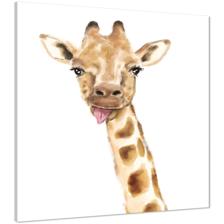 Giraffe Framed Art Prints - Brown - 1s959S