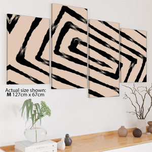 Abstract Black Natural Line Drawing Canvas Art Prints