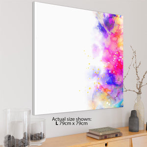 Abstract Multi Coloured Watercolour Brushstrokes Framed Art Prints