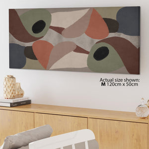 Abstract Multi Coloured Painting Canvas Wall Art Print