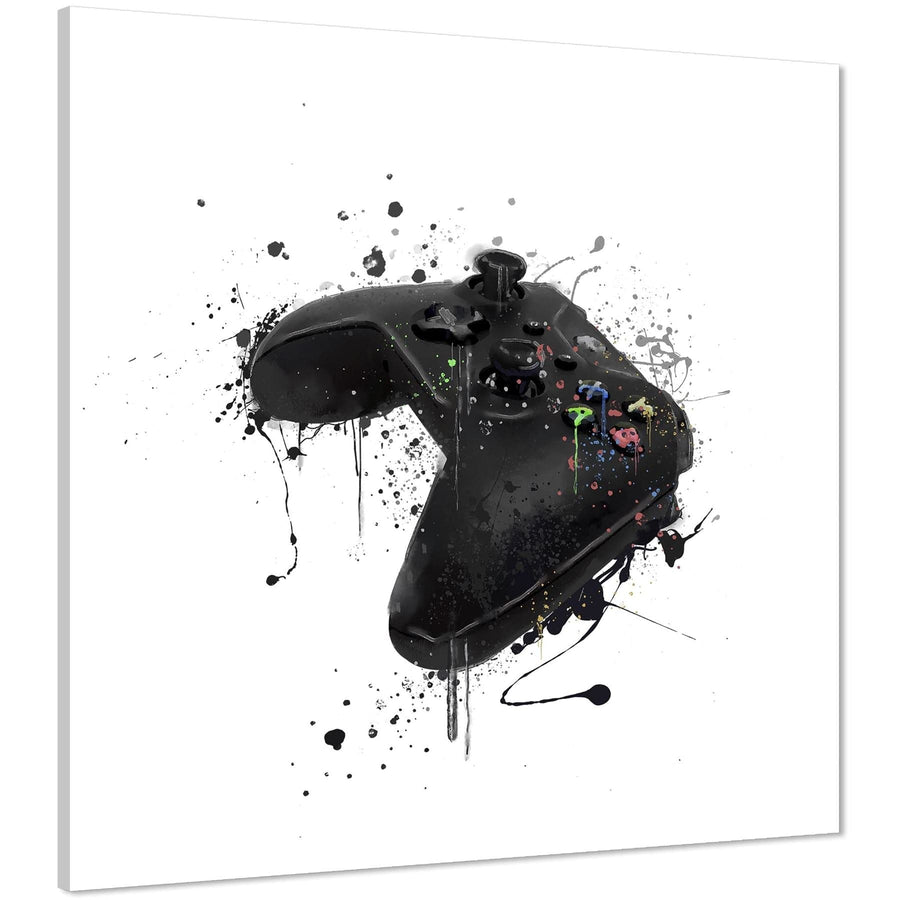 Game Console Controller Canvas Art Pictures Black and White