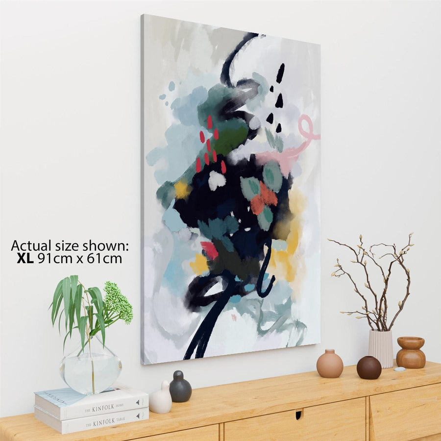 Abstract Multi Coloured Illustration Canvas Art Prints