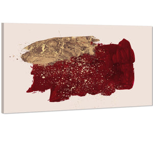 Abstract Red Gold Painting Canvas Art Pictures