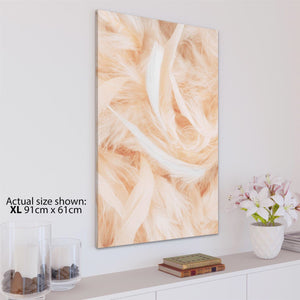 Abstract Orange Feathers Canvas Art Prints