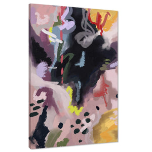 Abstract Multi Coloured Brushstrokes Canvas Art Prints