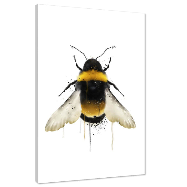 Bee Canvas Art Pictures - Yellow Black