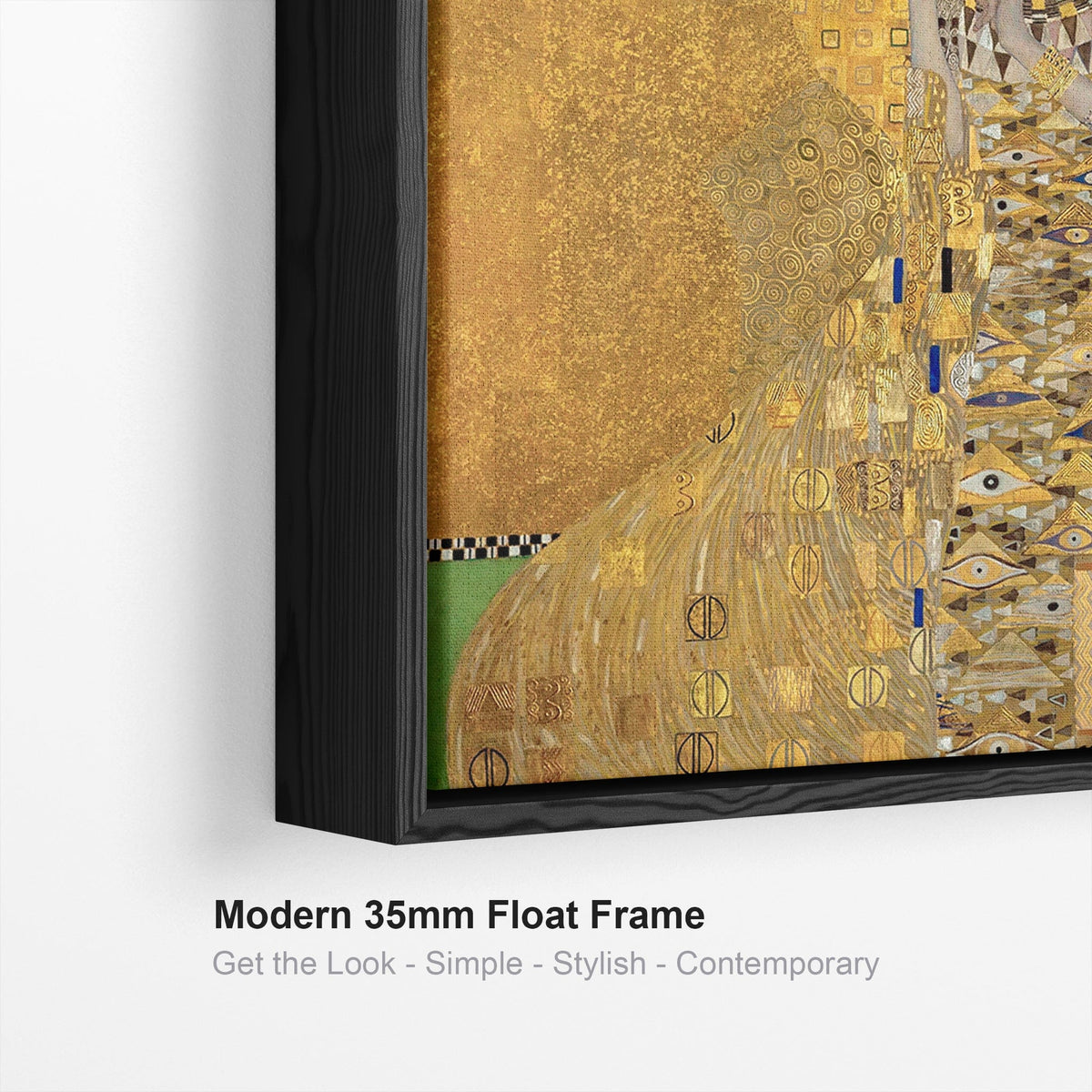 Large Gustav Klimt Framed Canvas Wall Art Print - The Lady in Gold Art ...