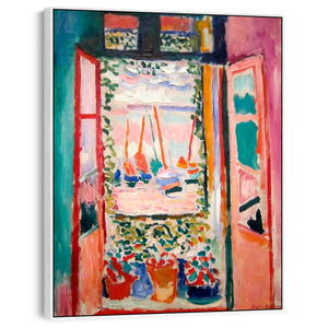 Large Colourful Henri Matisse Wall Art Framed Canvas Print of Open Window Collioure Painting