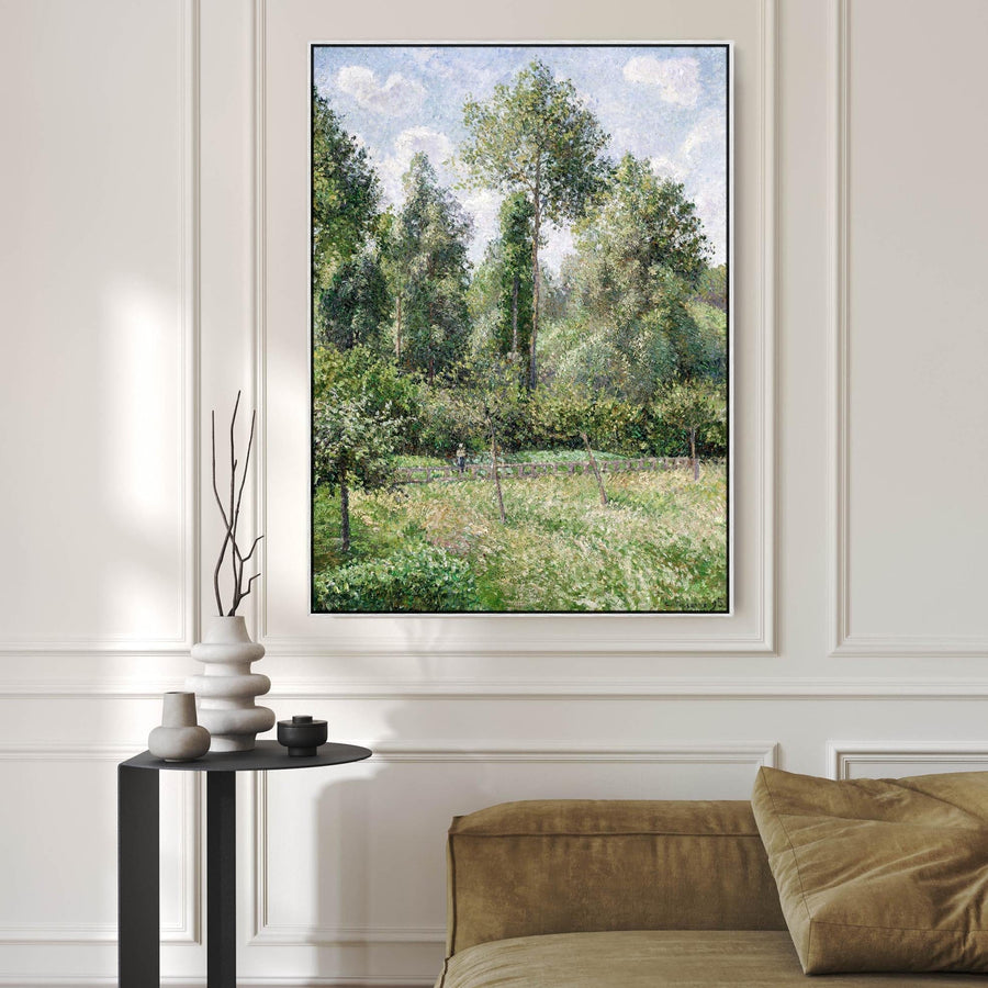 Camille Pissarro Artwork Canvas Print Framed Trees Poplars Eragny