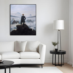 Caspar David Friedrich - Framed Wall Art Print Canvas Picture - Wanderer above the Sea of Fog