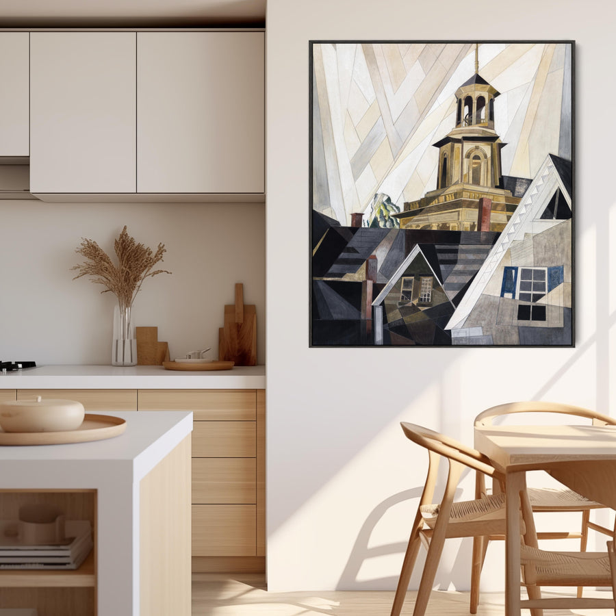 Charles Demuth Framed Canvas Wall Art Print After Sir Christopher Wren 1920