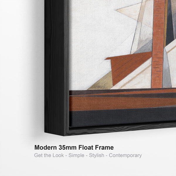 Charles Demuth Framed Artwork Print on Canvas Abstract Masts 1919