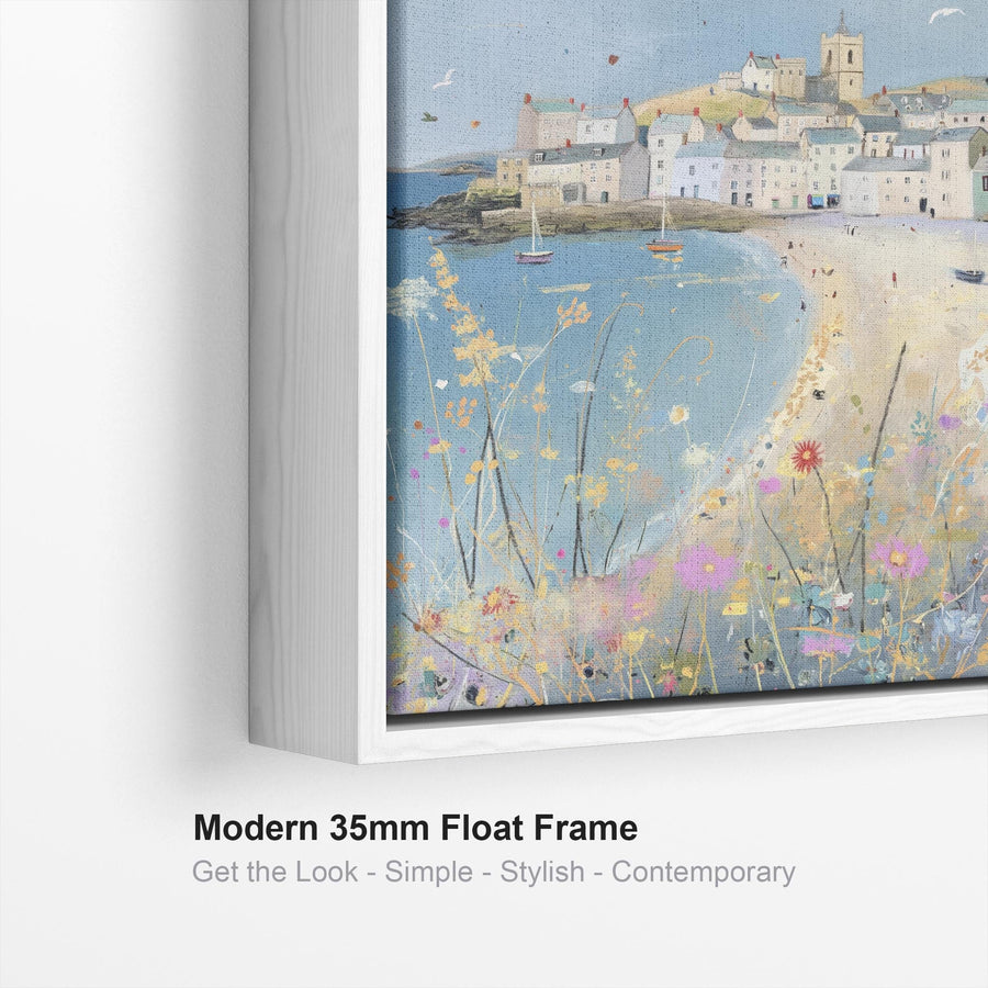 Cornish Harbour Coastal Art Print by Janet Bell