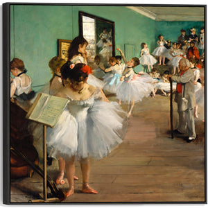 Edgar Degas - Framed Wall Art Print Canvas Picture - Dance Class