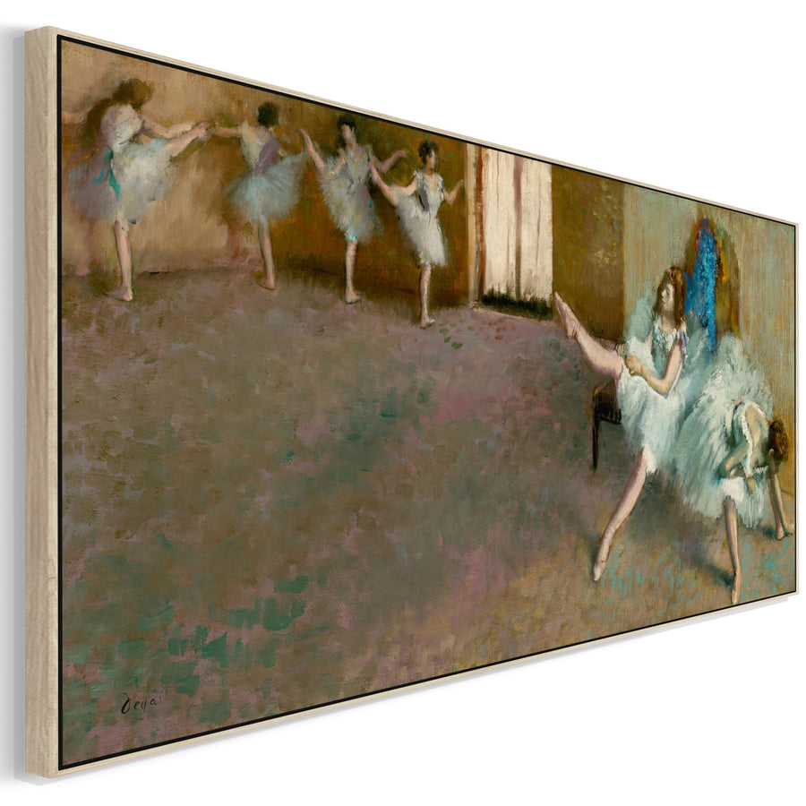 Edgar Degas - Framed Wall Art Print Canvas Picture - Before the Ballet