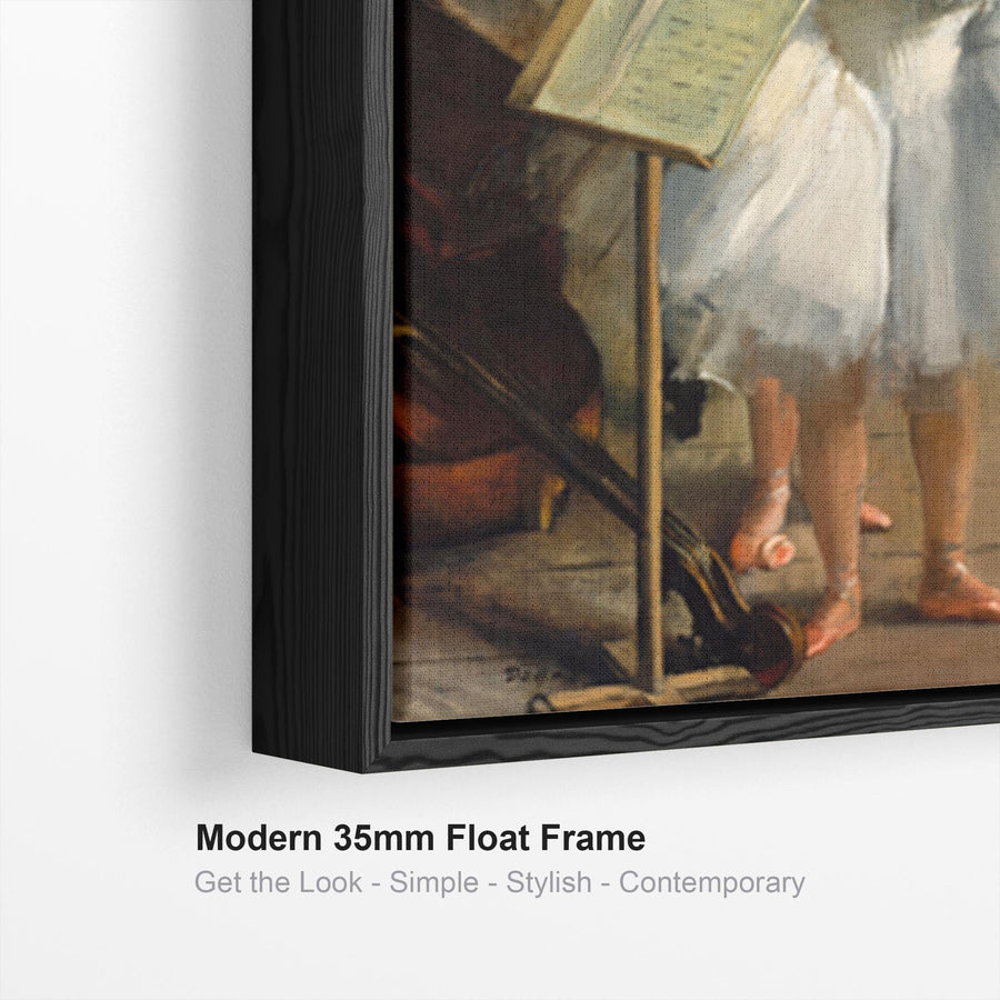 Edgar Degas - Framed Wall Art Print Canvas Picture - Dance Class