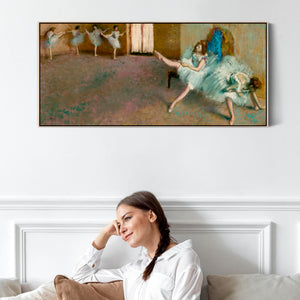 Edgar Degas - Framed Wall Art Print Canvas Picture - Before the Ballet