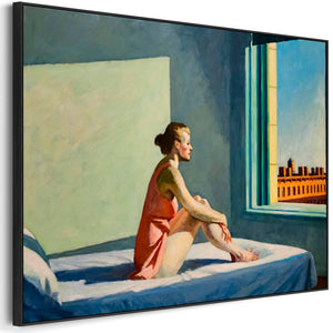 Edward Hopper - Framed Wall Art Print Canvas Picture - Morning Sun