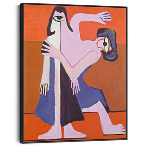 Ernst Ludwig Kirchner Artwork Canvas Print Framed Mask Dance