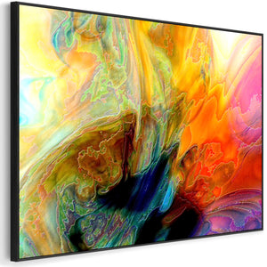 Extra Large Colourful Modern Wall Art Framed Canvas Print of Contemporary Painting