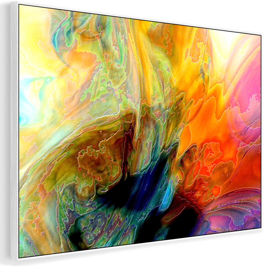 Extra Large Colourful Modern Wall Art Framed Canvas Print of Contemporary Painting