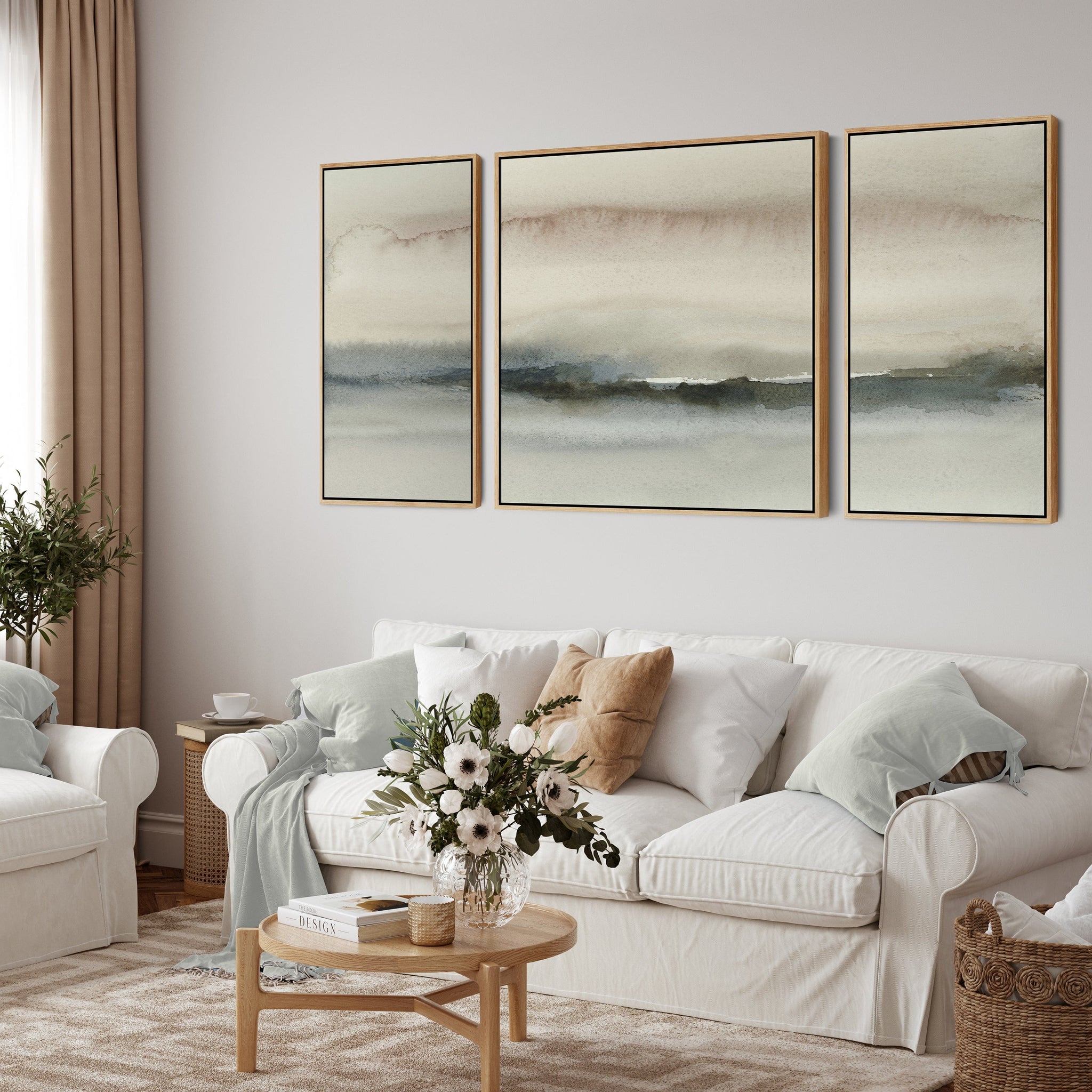 Extra Large Framed Wall Art Pictures for Living Room - Abstract Set of ...