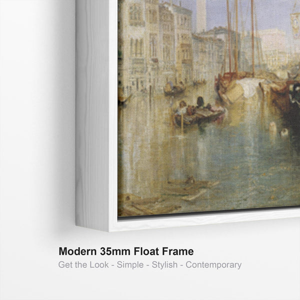 Large JMW William Turner Venice Wall Art Framed Canvas of Grand Canal Painting