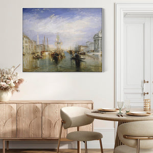 Large JWM William Turner Venice Wall Art Framed Canvas of Grand Canal Painting