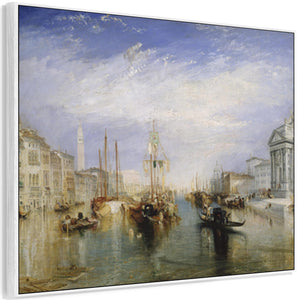 Large JWM William Turner Venice Wall Art Framed Canvas of Grand Canal Painting