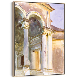 Extra Large Loggia Villa Giulia Rome Wall Art Framed Canvas John Singer Sargent Painting