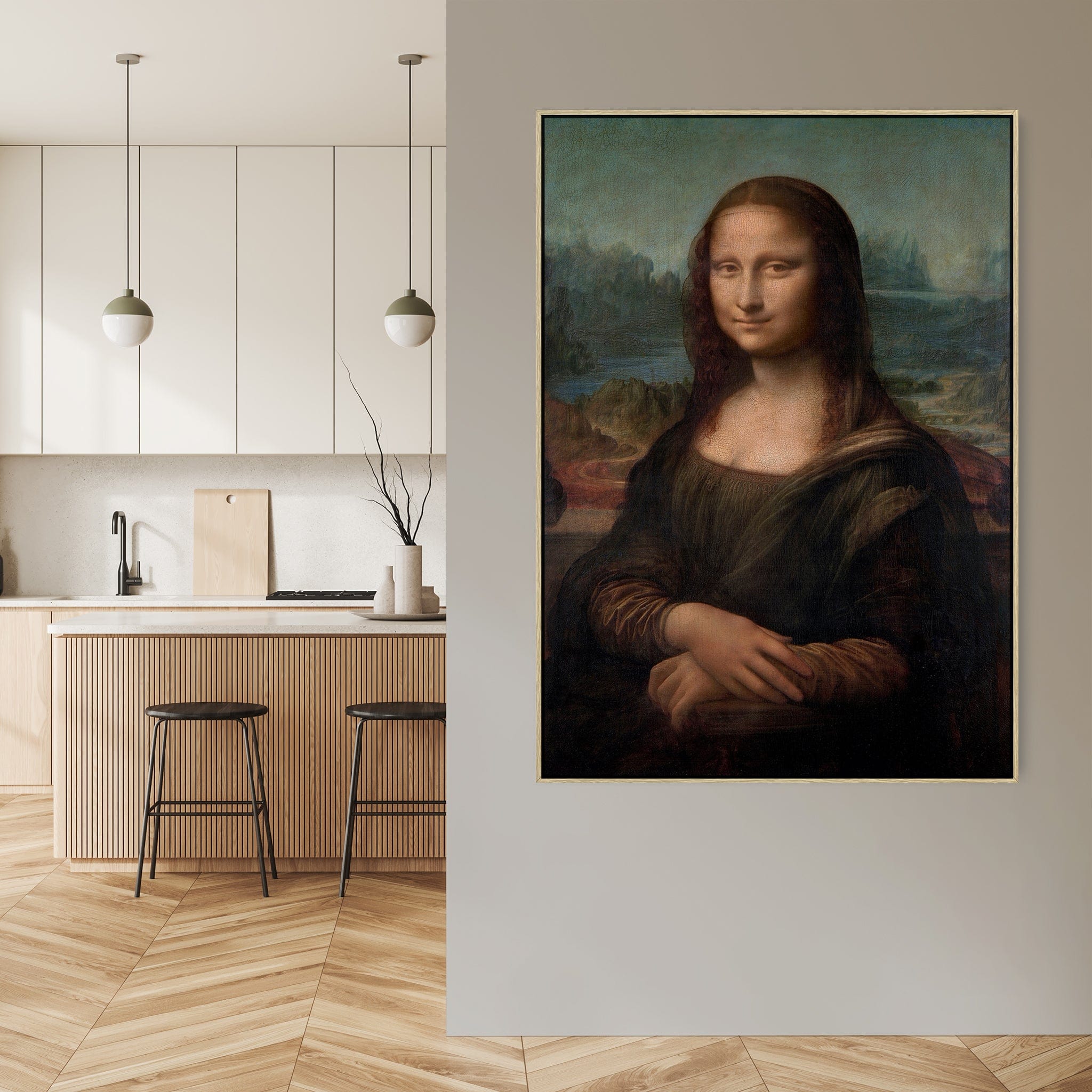 Mona selling Lisa Extra Large 24 x 36 inch Canvas Print | Da Vinci Painting on Canvas | Famous Artwork for your Wall