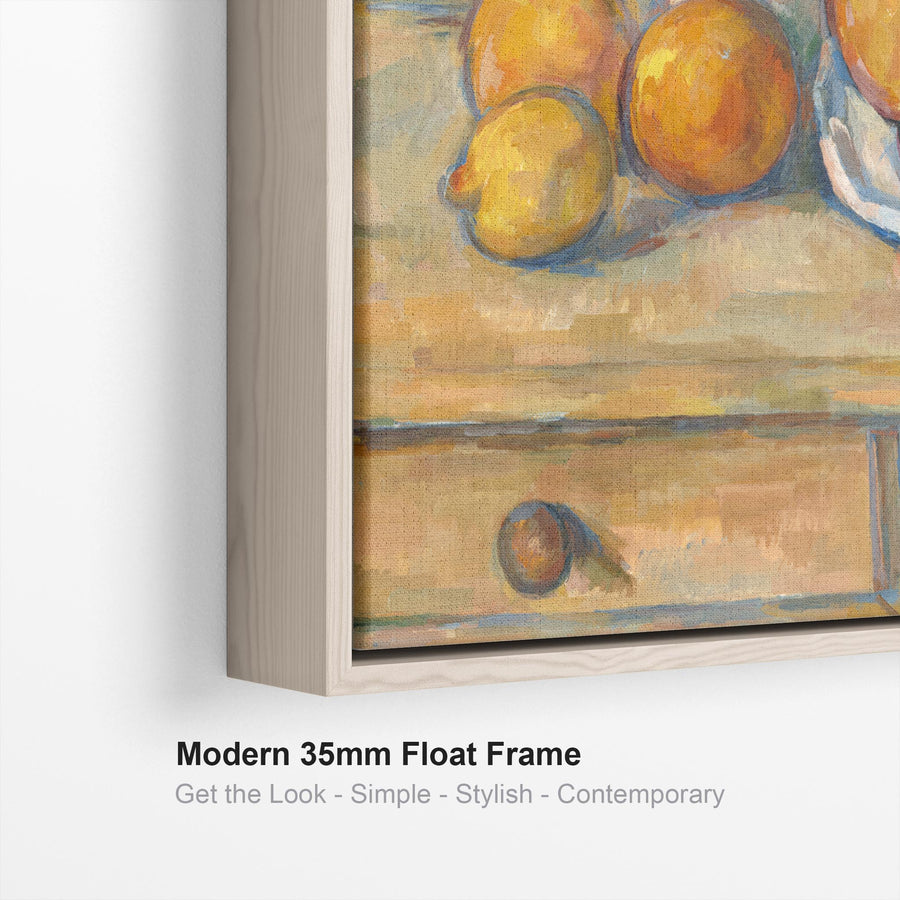 Extra Large Paul Cezanne Pair of Kitchen Fruit Wall Art Framed Canvas Still Life XL - Set of 2