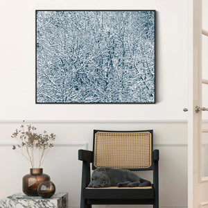 Large Abstract Black White Modern Wall Art Framed Canvas Print for Living Room