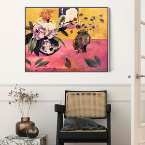 Large Paul Gauguin Wall Art Framed Canvas Print of Japanese Still Life Painting