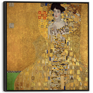 Large Gustav Klimt Framed Canvas Wall Art Print - The Lady in Gold Artwork