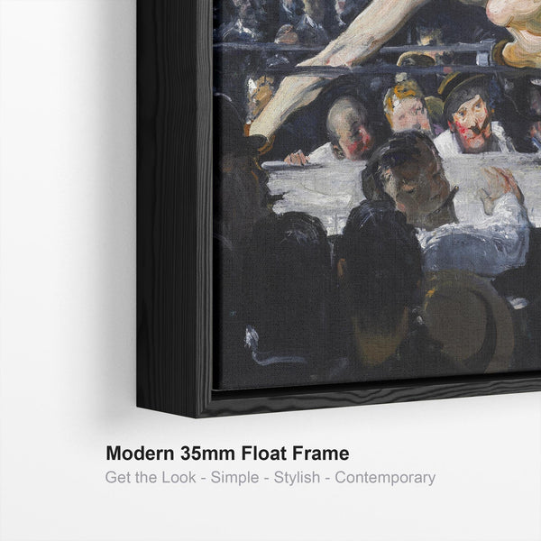 George Wesley Bellows Framed Wall Art Print Canvas Fighting Stag at Sharkeys Boxing