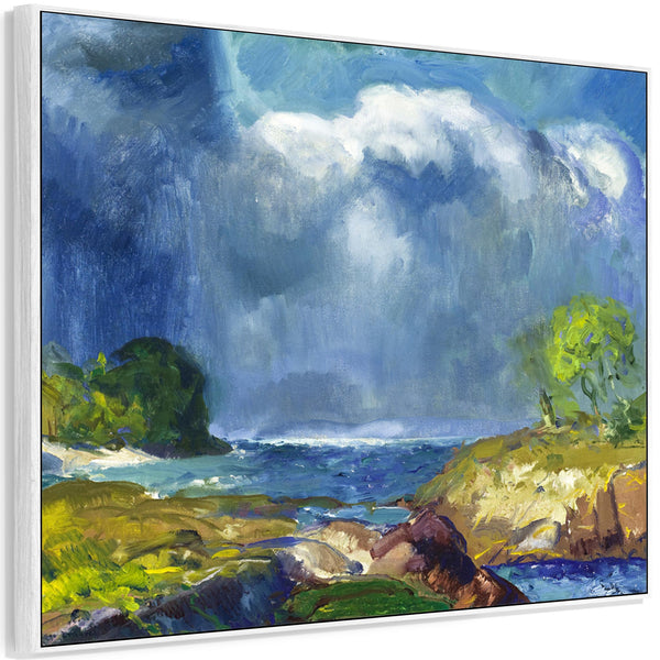 George Wesley Bellows Framed Wall Art Print Canvas The Coming Storm