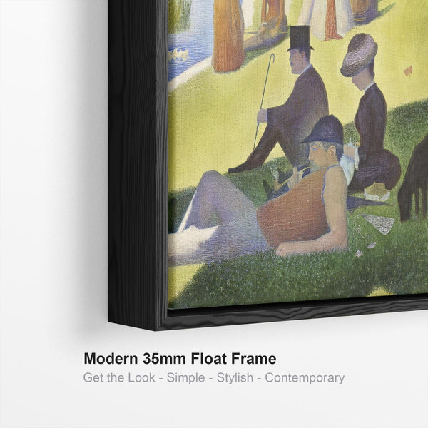 Georges Seurat Framed Wall Art Print Canvas A Sunday on La Grande Jatte