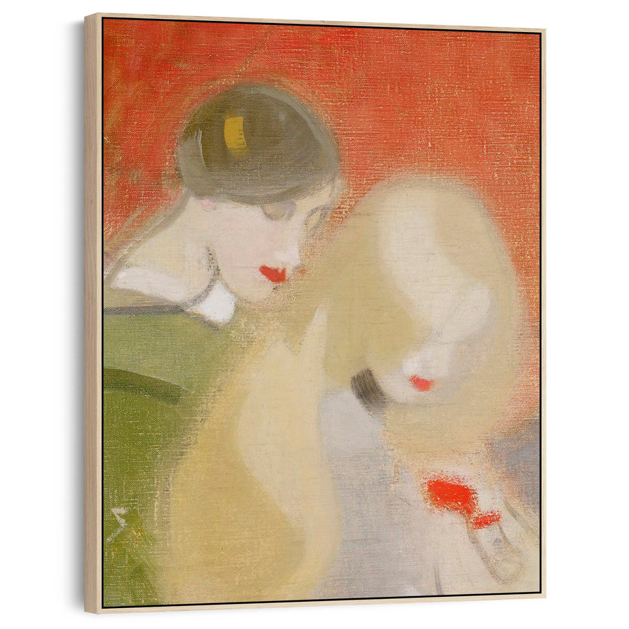 Helene Schjerfbeck Wall Art Canvas Print Framed The Family Heirloom