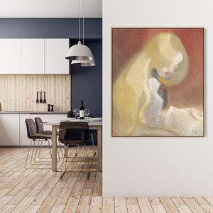 Helene Schjerfbeck Canvas Framed Wall Art Print Girl with Blonde Hair