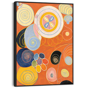 Hilma AF Klint Wall Art Framed Canvas Print of Abstract No3 Youth Painting