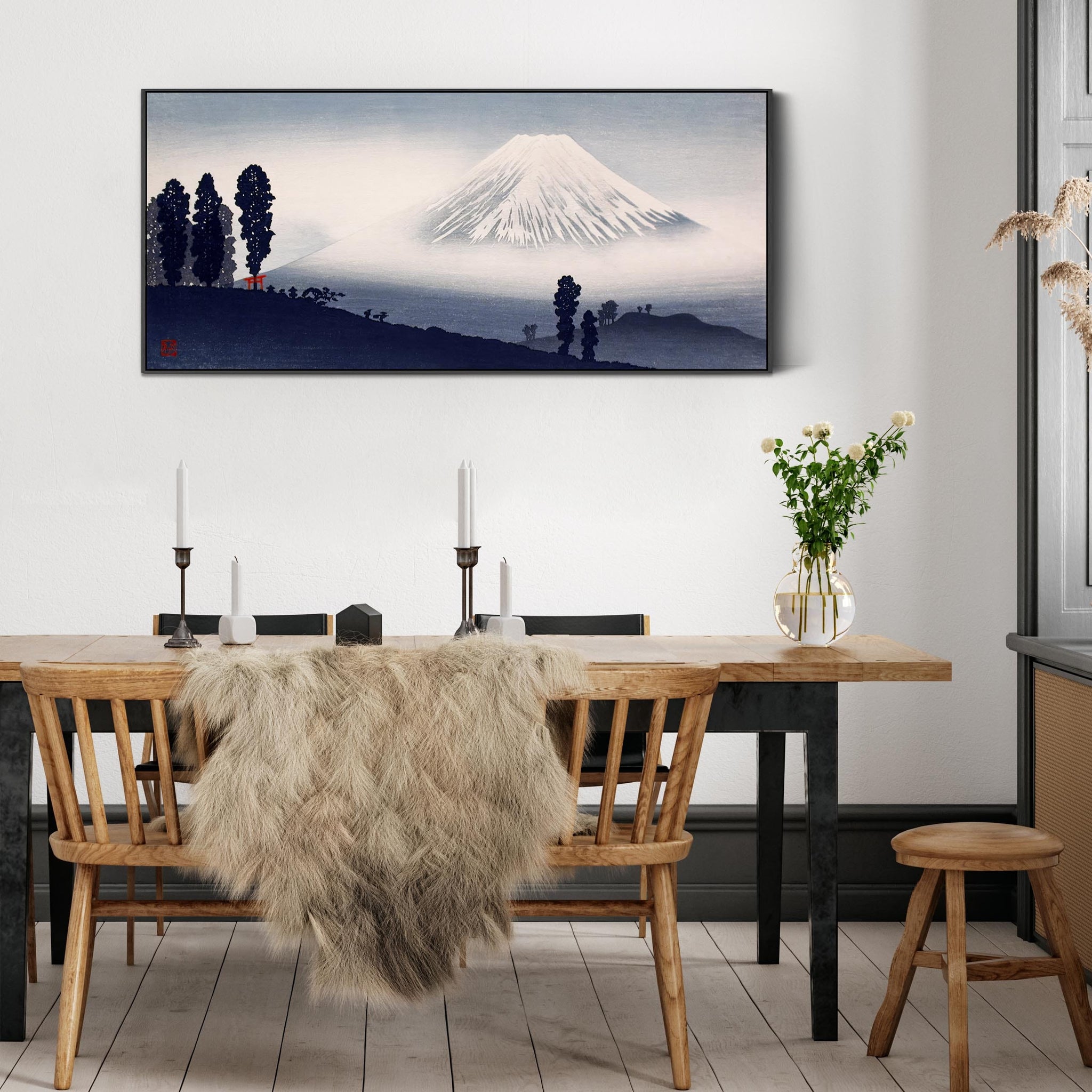 Japanese Mount Fuji Wall Art Framed Canvas Print by Hiroaki Takahashi
