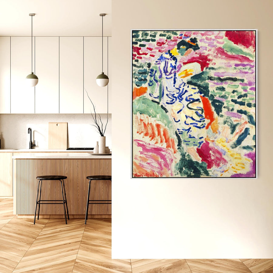 Extra Large Colourful Henri Matisse Wall Art Framed Canvas Print of Woman beside the Water Painting