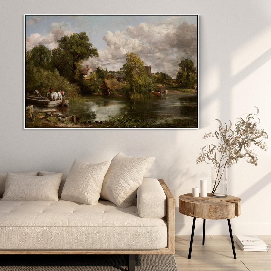 John Constable - Framed Wall Art Print Canvas Picture - The White Horse