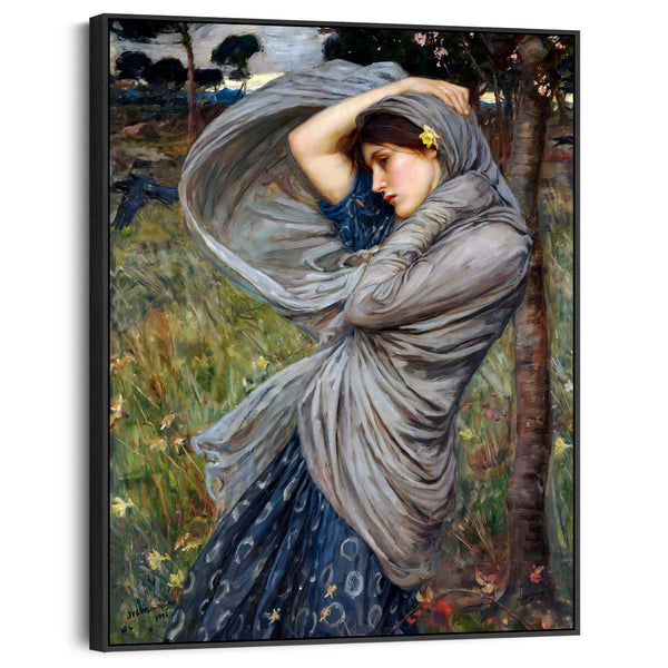John William Waterhouse Framed Canvas Artwork Print Boreas 1903