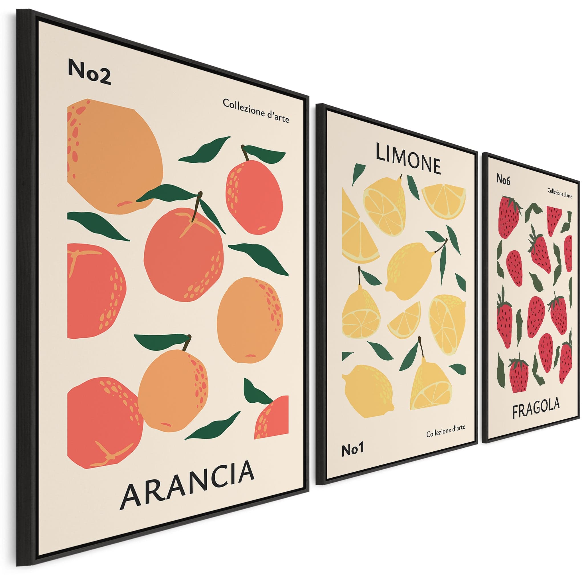 set of 2 kitchen prints | kitchen wall art, fruit wall... Set of 3 Kitchen Wall Art - XL Framed Canvas Prints -Fruits - 2m Wide