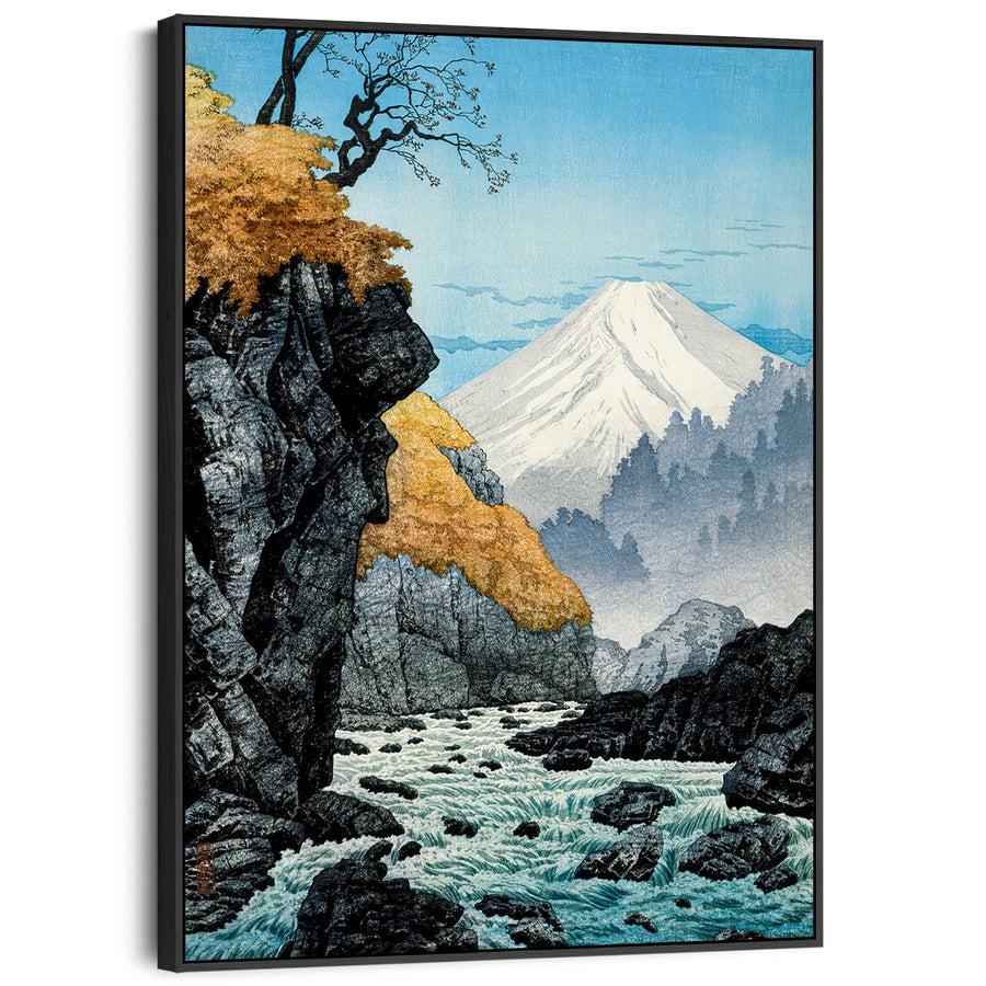 Mount Ashitaka Wall Art Framed Canvas Print of Hiroaki Takahashi Painting